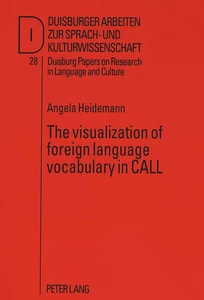 Title: The visualization of foreign language vocabulary in CALL