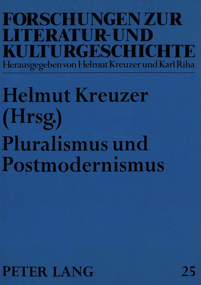 Titel: Pluralismus und Postmodernismus