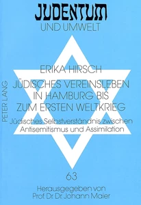 Title: Jüdisches Vereinsleben in Hamburg bis zum Ersten Weltkrieg