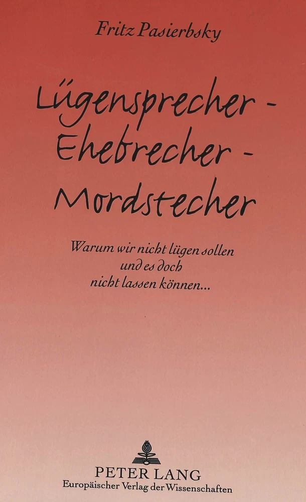 Title: Lügensprecher - Ehebrecher - Mordstecher