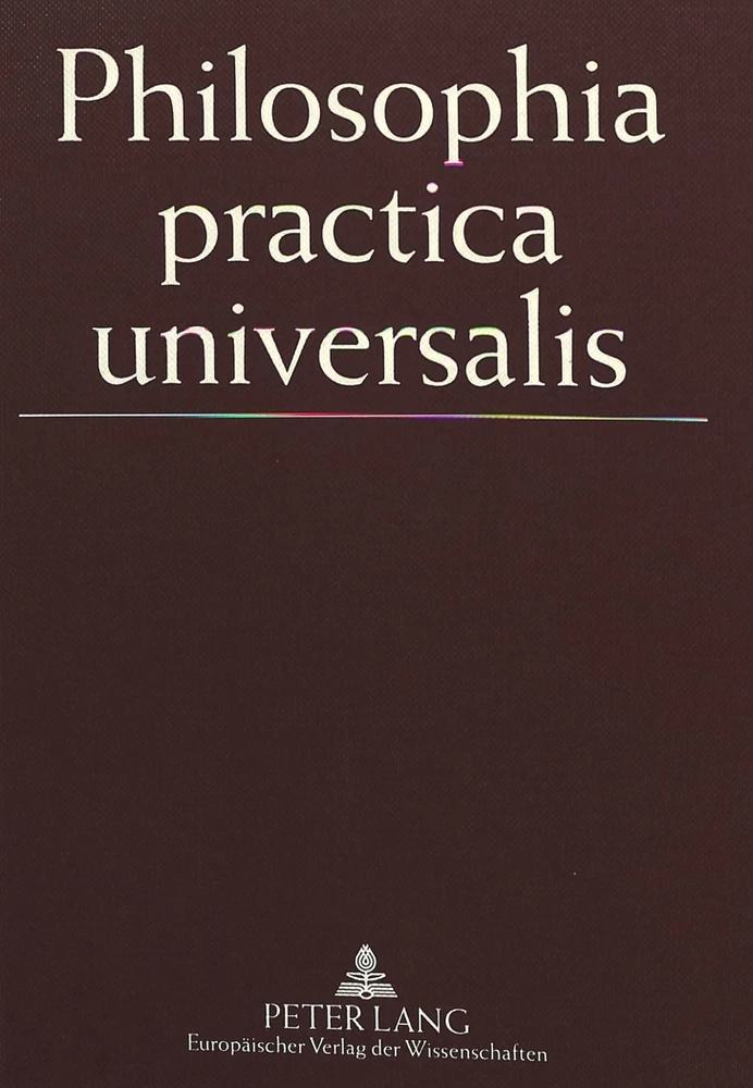 Titel: Philosophia practica universalis