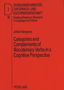 Title: Categories and Complements of Illocutionary Verbs in a Cognitive Perspective
