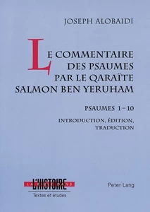 Title: Le commentaire des psaumes par le qaraïte Salmon ben Yeruham