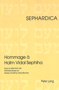 Title: Hommage à Haïm Vidal Sephiha
