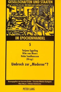 Title: Umbruch zur «Moderne»?