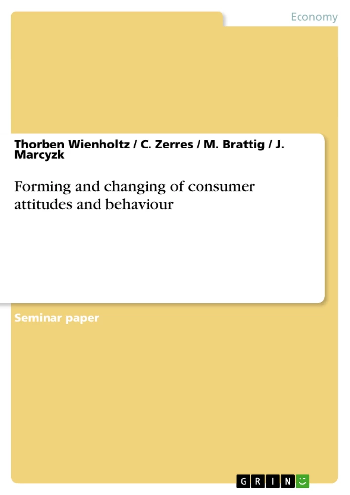 Title: Forming and changing of consumer attitudes and behaviour