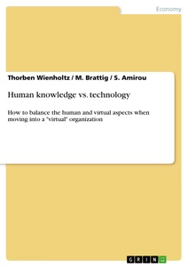 Titel: Human knowledge vs. technology