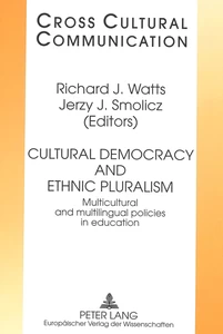Title: Cultural Democracy and Ethnic Pluralism