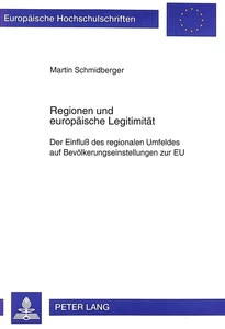 Titel: Regionen und europäische Legitimität
