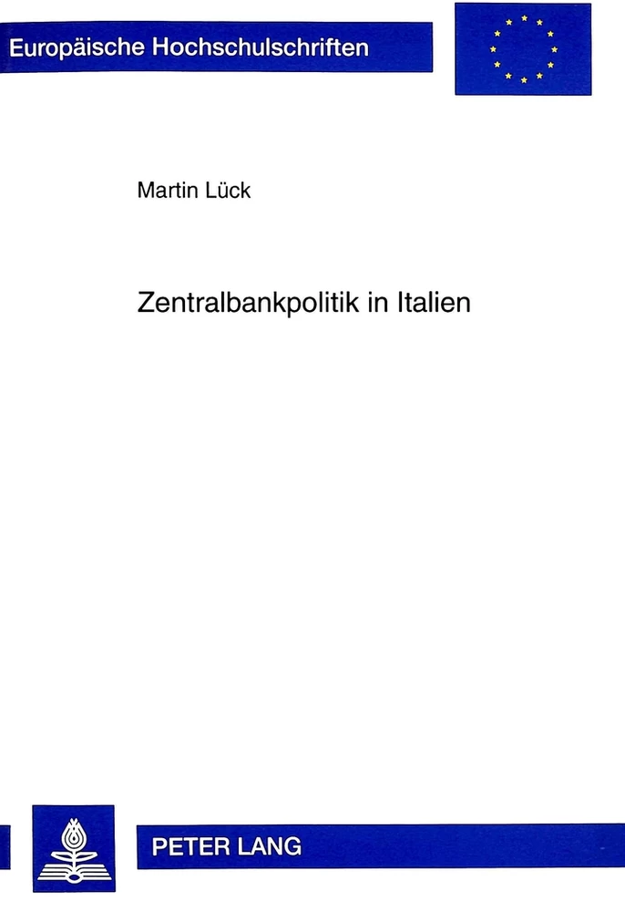 Titel: Zentralbankpolitik in Italien