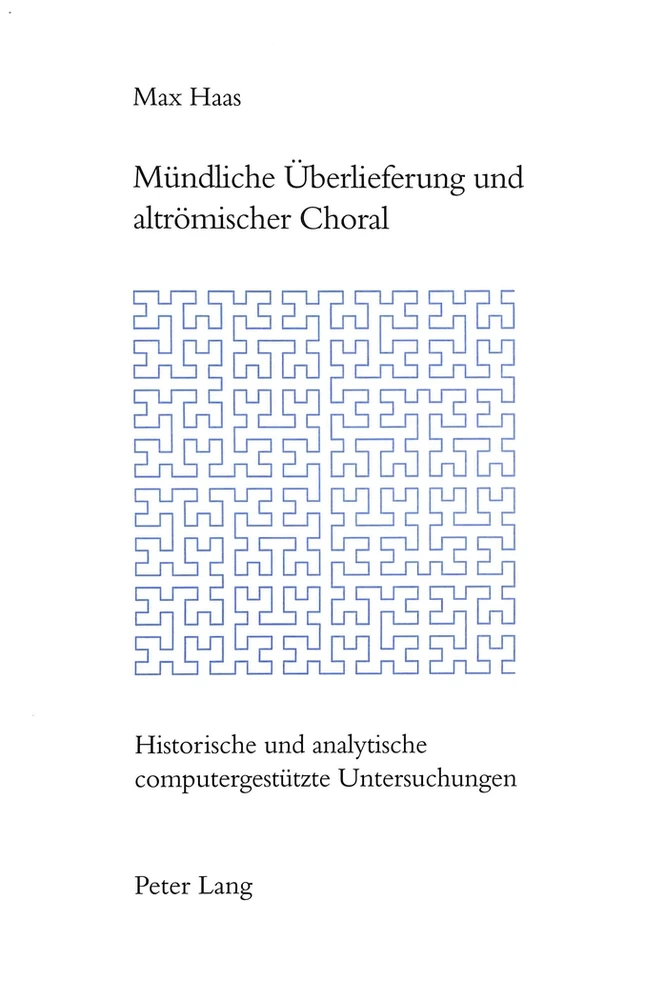 Title: Mündliche Überlieferung und altrömischer Choral