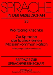 Title: Zur Sprache der fachexternen Massenkommunikation