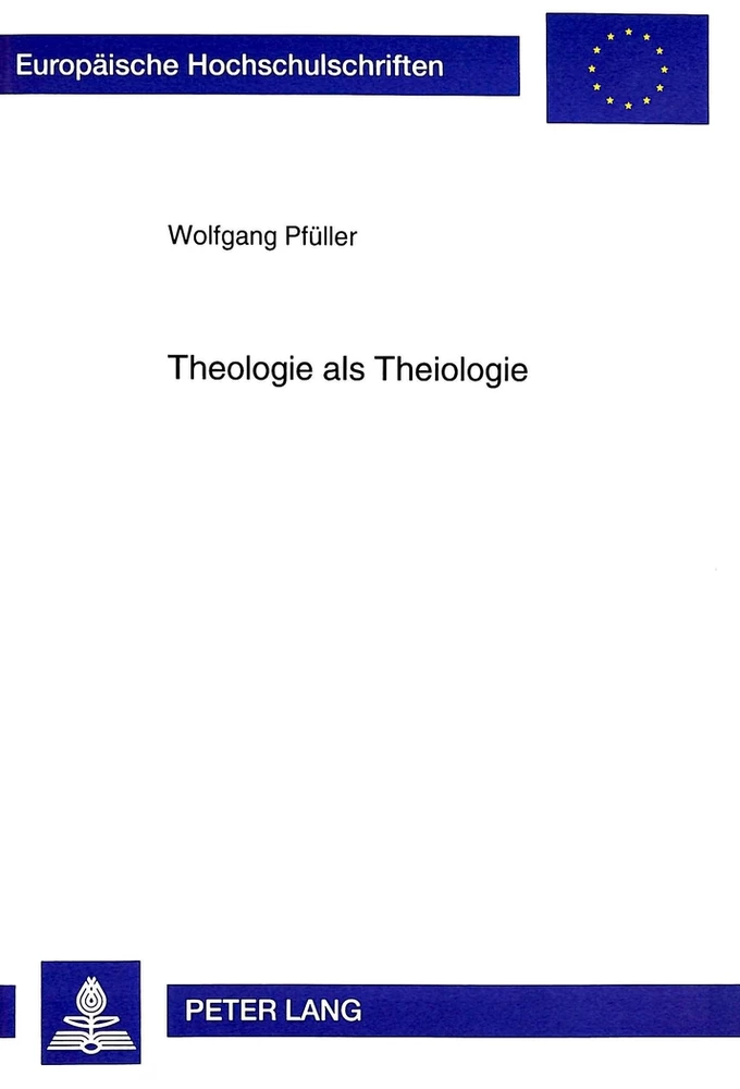 Titel: Theologie als Theiologie