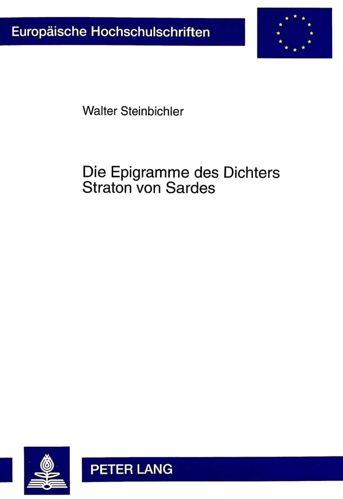 Titel: Die Epigramme des Dichters Straton von Sardes