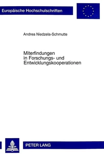 Title: Miterfindungen in Forschungs- und Entwicklungskooperationen