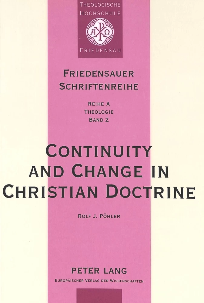Title: Continuity and Change in Christian Doctrine
