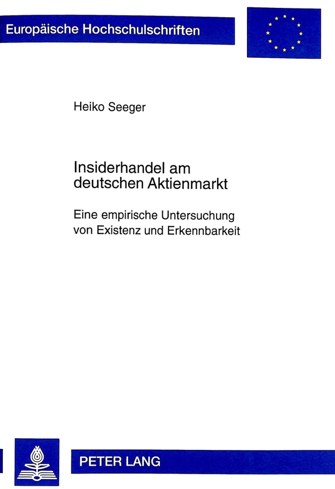 Title: Insiderhandel am deutschen Aktienmarkt