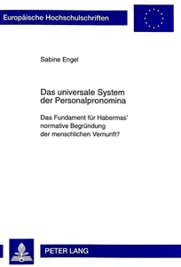 Title: Das universale System der Personalpronomina