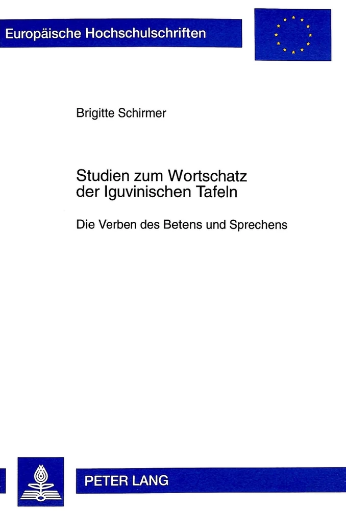 Titel: Studien zum Wortschatz der Iguvinischen Tafeln