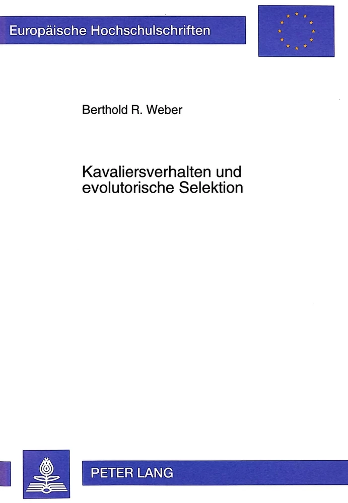 Title: Kavaliersverhalten und evolutorische Selektion