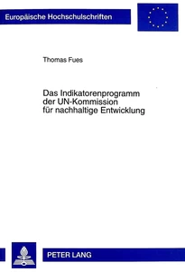 Title: Das Indikatorenprogramm der UN-Kommission für nachhaltige Entwicklung