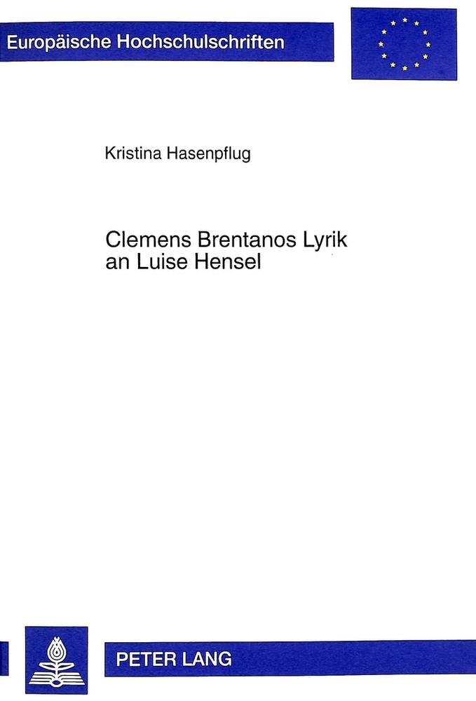 Title: Clemens Brentanos Lyrik an Luise Hensel