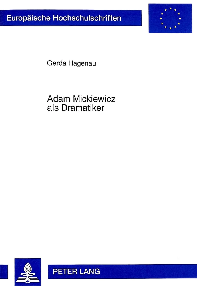 Title: Adam Mickiewicz als Dramatiker