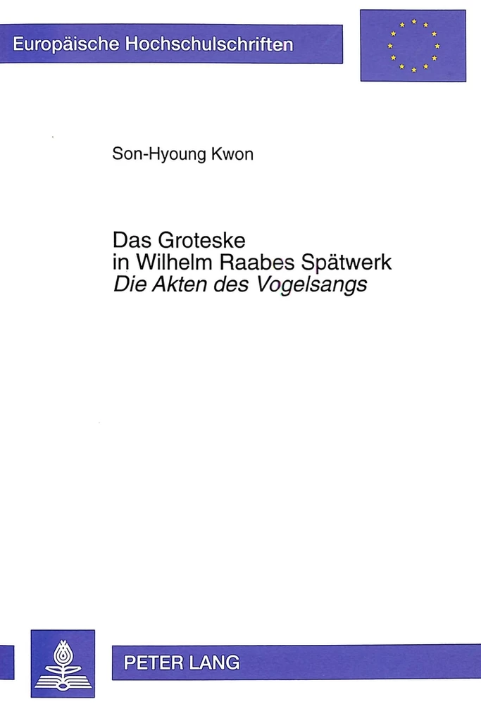 Titel: Das Groteske in Wilhelm Raabes Spätwerk- «Die Akten des Vogelsangs»