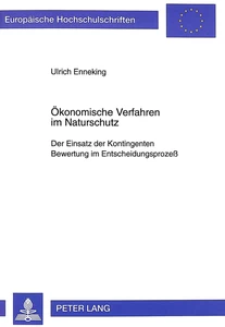 Title: Ökonomische Verfahren im Naturschutz