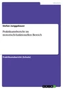Titel: Praktikumsbericht im motorisch-funktionellen Bereich