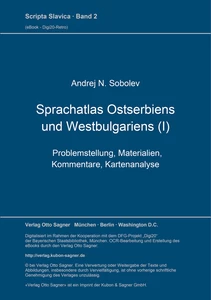 Title: Sprachatlas Ostserbiens und Westbulgariens (I)