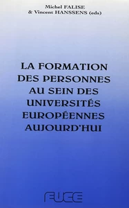 Title: La formation des personnes au sein des universités européennes aujourd'hui