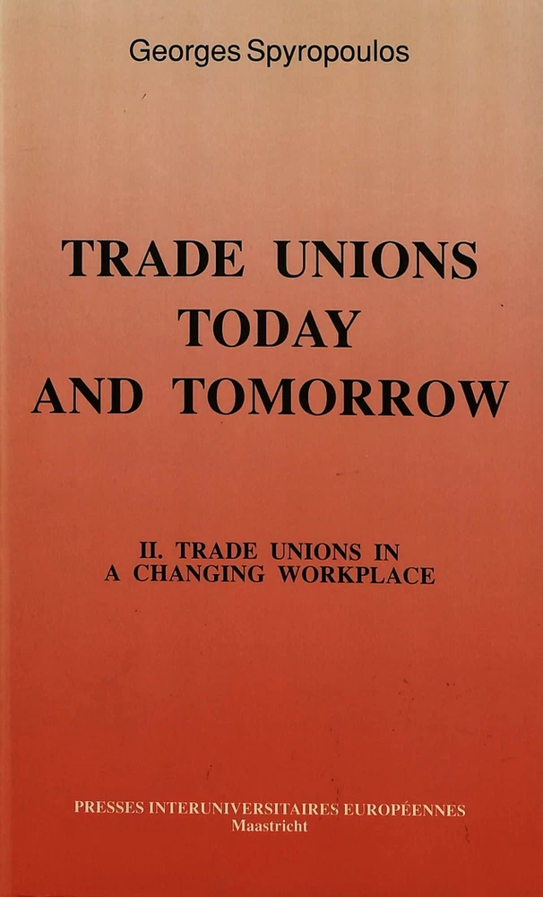 Title: Trade Unions Today and Tomorrow