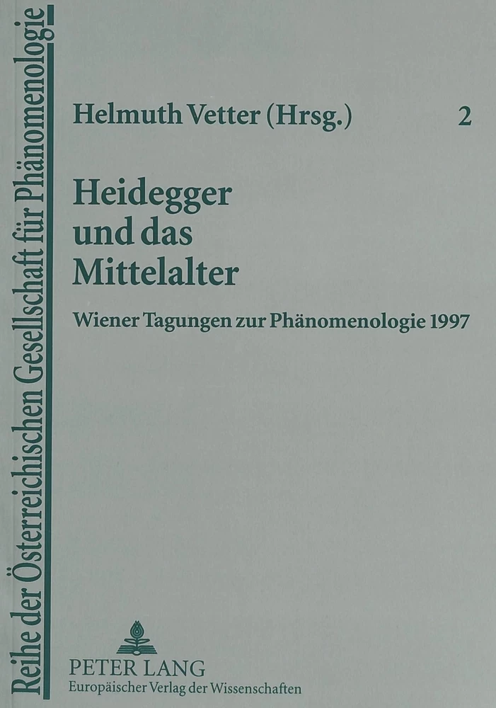 Titel: Heidegger und das Mittelalter