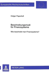 Title: Beschreibungsmodi für Finanzsysteme