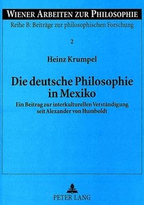 Titel: Die deutsche Philosophie in Mexiko
