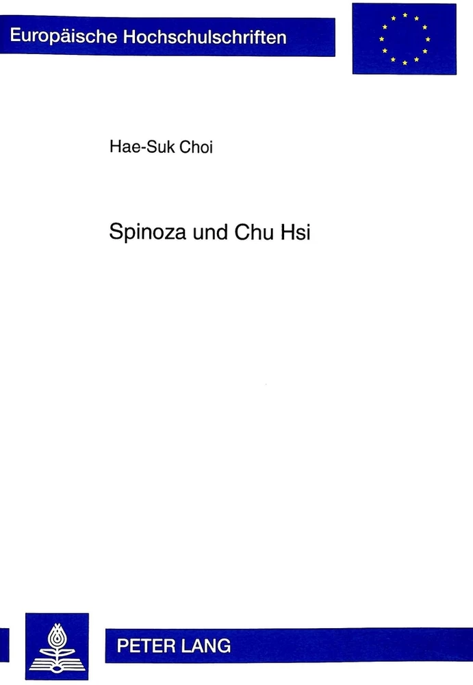 Titel: Spinoza und Chu Hsi