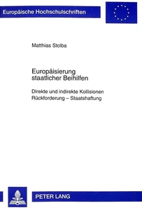 Titel: Europäisierung staatlicher Beihilfen