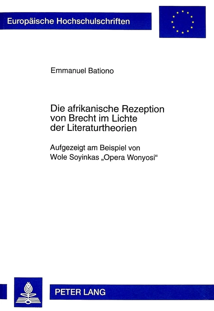 Title: Die afrikanische Rezeption von Brecht im Lichte der Literaturtheorien