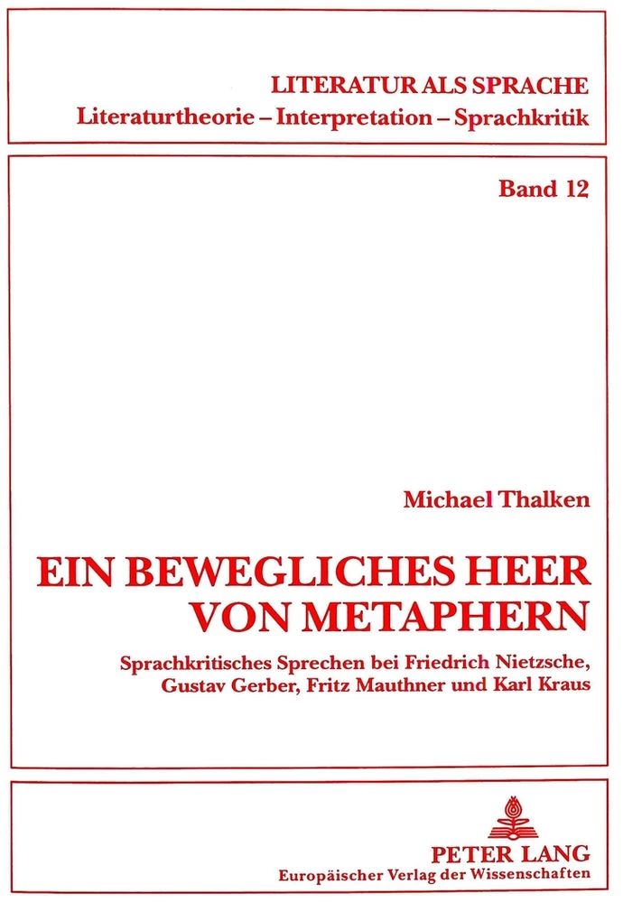 Title: «Ein bewegliches Heer von Metaphern...»