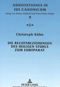 Title: Die Rechtsbeziehungen des Heiligen Stuhls zum Europarat