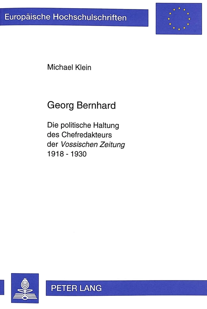 Titel: Georg Bernhard