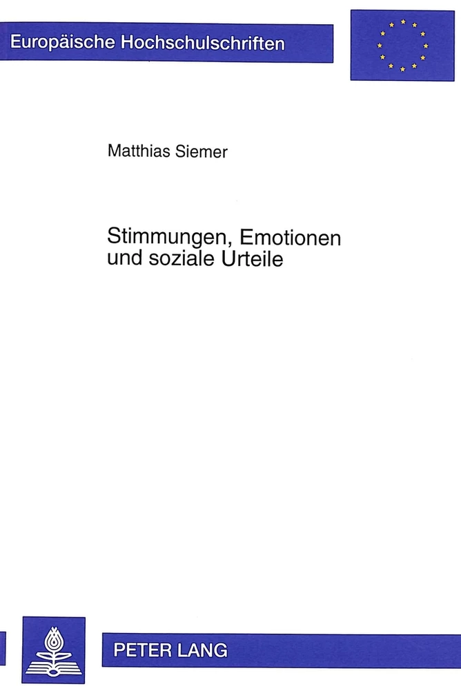 Titel: Stimmungen, Emotionen und soziale Urteile