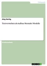 Title: Textverstehen als Aufbau Mentaler Modelle