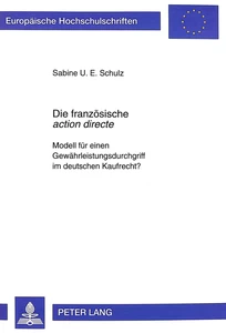 Title: Die französische «action directe»
