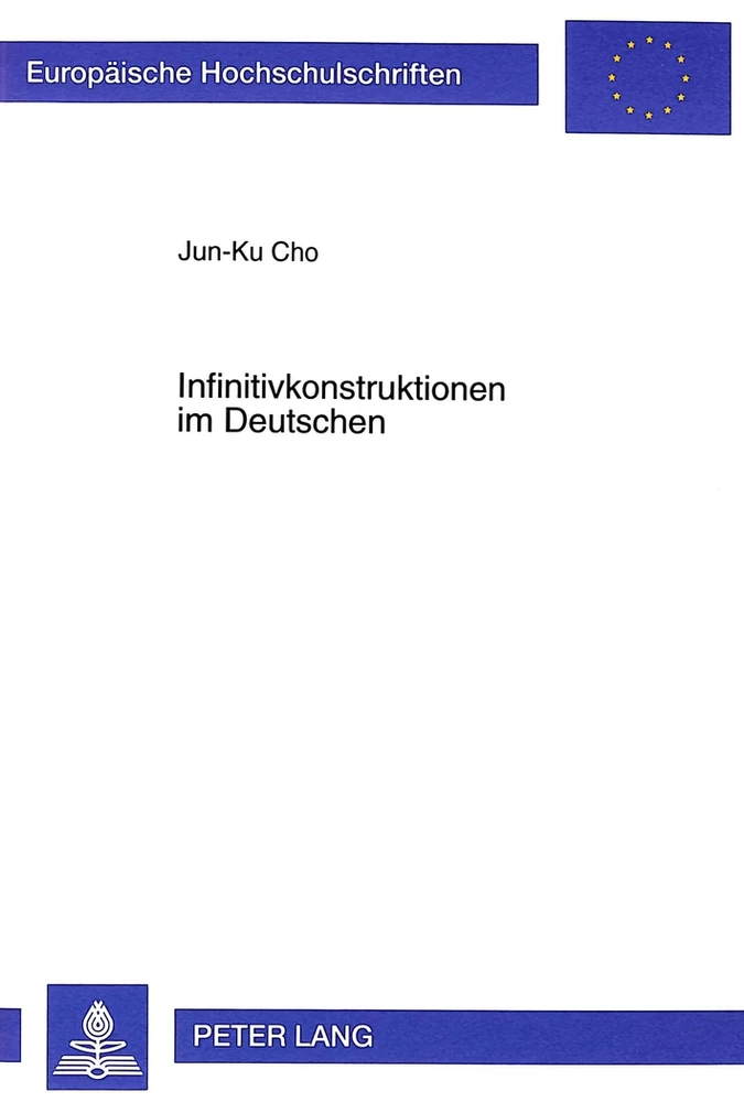 Titel: Infinitivkonstruktionen im Deutschen