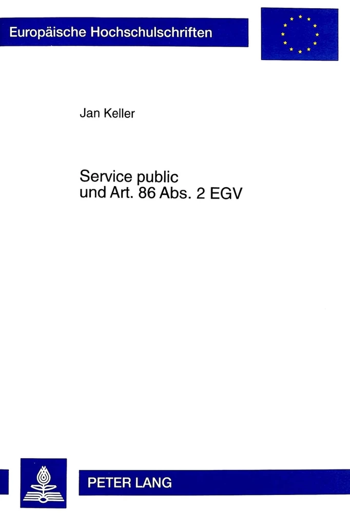 Titel: Service public und Art. 86 Abs. 2 EGV