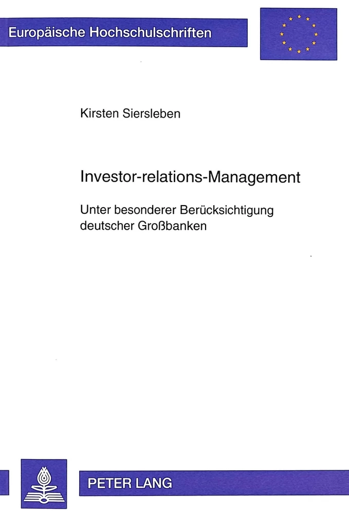 Titel: Investor-relations-Management