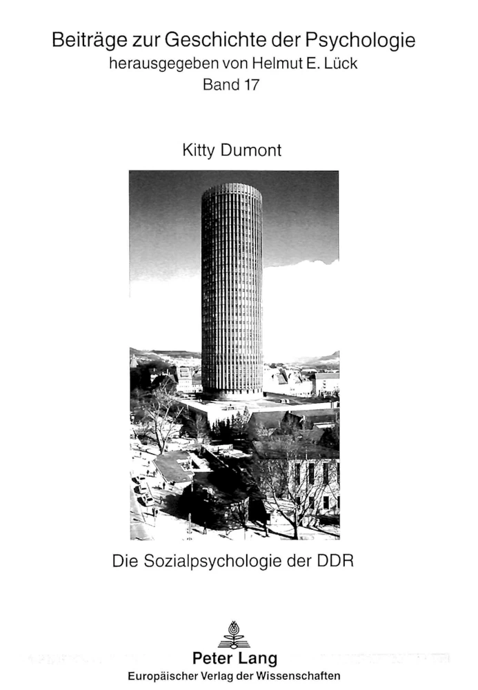 Title: Die Sozialpsychologie der DDR