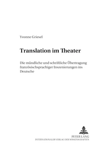 Title: Translation im Theater